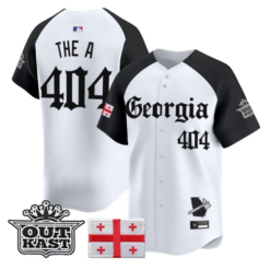 The A Jersey #404 Atlanta Braves Georgia Outkast Gothic Stitched by My Store