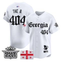 The A Jersey #404 Atlanta Braves Georgia Outkast Gothic Stitched by My Store
