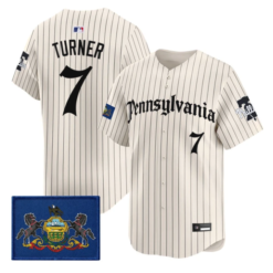 Trea Turner Jersey #7 Phillies Pennsylvania Gothic Edition Stitched by My Store