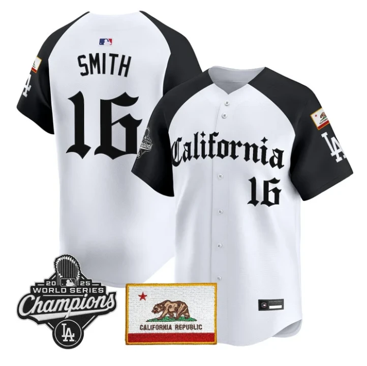 Will Smith Jersey #16 Dodgers California Gothic Edition Stitched by My Store