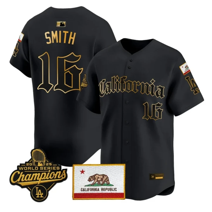 Will Smith Jersey #16 Dodgers California Gothic Edition Stitched by My Store