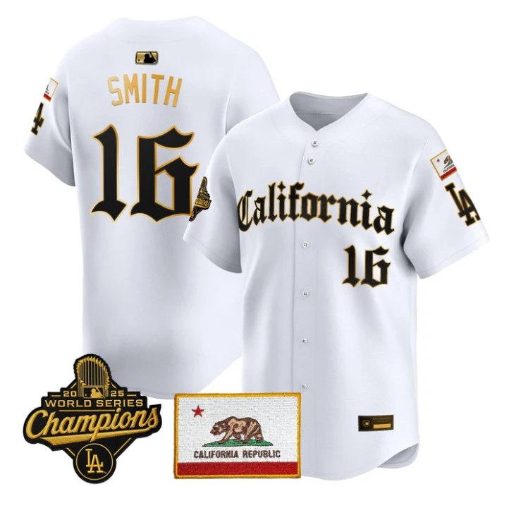 Will Smith Jersey #16 Dodgers California Gothic Edition Stitched by My Store