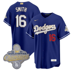 Will Smith Jersey #16 Dodgers Gold Collection Premier Stitched by My Store