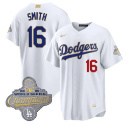Will Smith Jersey #16 Dodgers Gold Collection Premier Stitched by My Store