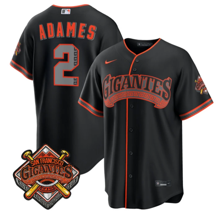 Willy Adames Jersey #2 San Francisco Giants Los Gigantes Vapor All Stitched by My Store