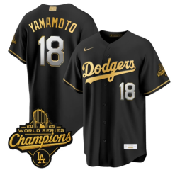 Yamamoto Jersey #18 Dodgers Gold Collection Premier Stitched by My Store
