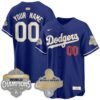 Custom LAD Gold Collection Stadium Vapor Limited Jersey - B2B Champs - All Stitched by Dodgers