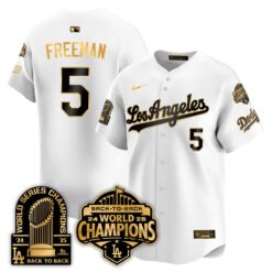 LAD Gold Collection Vapor Limited Jersey - 9x & B2B Champs - All Stitched by Los Angeles Dodgers