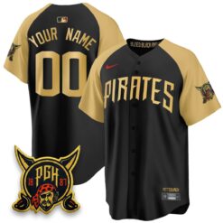 Custom PIT 2026 City Connect Vapor Limited Jersey - All Stitched by Pittsburgh Pirates