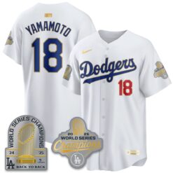 LAD Gold Collection Stadium Vapor Limited Jersey - 9x Champs - All Stitched by Los Angeles Dodgers