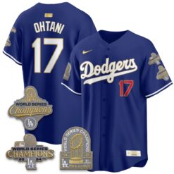 Los Angeles Dodgers Gold Collection Stadium Vapor Limited Jersey - Back to Back 9x Champs - All Stitched by Los Angeles Dodgers