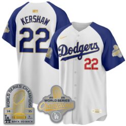 LAD Gold Collection Stadium Vapor Limited Jersey - 9x Champs - All Stitched by Los Angeles Dodgers