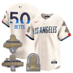 Los Angeles Dodgers Gold Collection Stadium Vapor Limited Jersey - Back to Back 9x Champs - All Stitched by Los Angeles Dodgers
