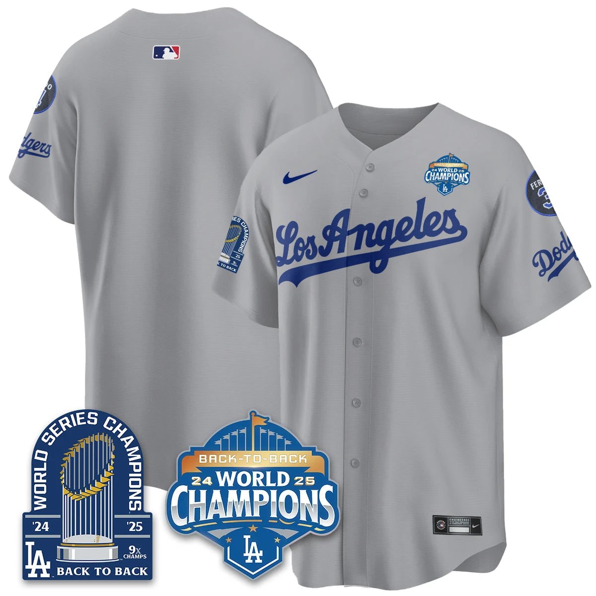LAD Alternate Vapor Limited Jersey - 9x Champs - All Stitched by Los Angeles Dodgers