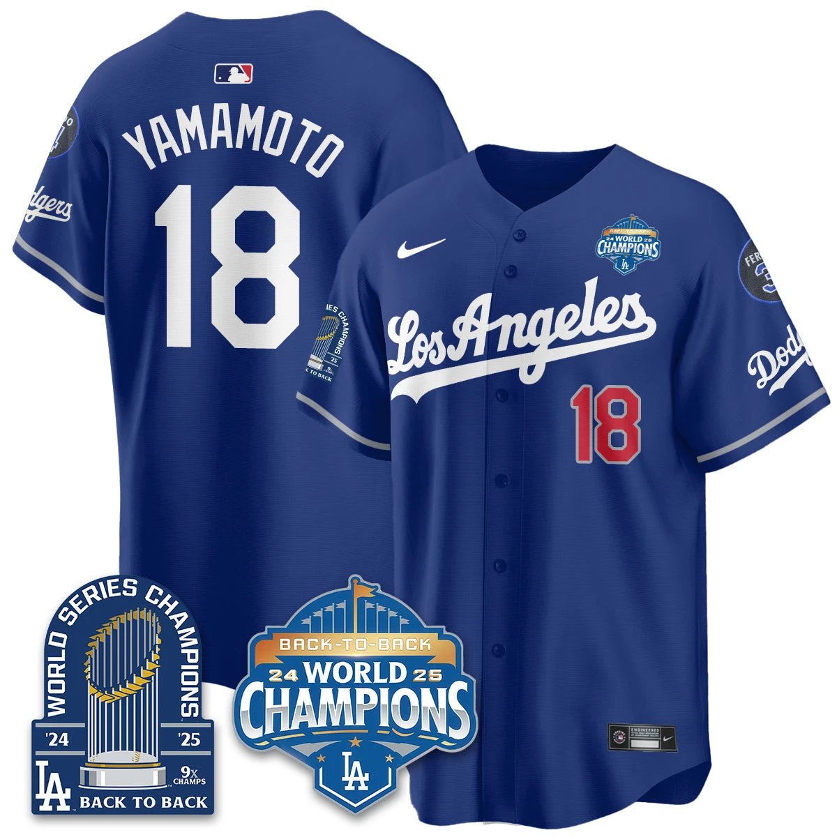 LAD Alternate Vapor Limited Jersey - 9x Champs - All Stitched by Los Angeles Dodgers
