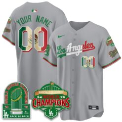 CUSTOM LAD Mexico Vapor Limited Jersey - 9x & B2B Champs - All Stitched by Los Angeles Dodgers