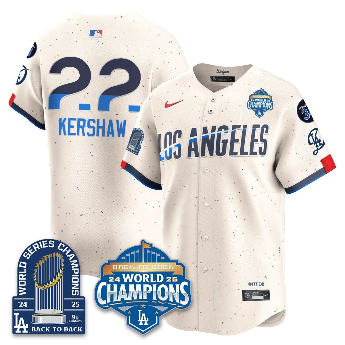 LAD Alternate Vapor Limited Jersey - 9x Champs - All Stitched by Los Angeles Dodgers