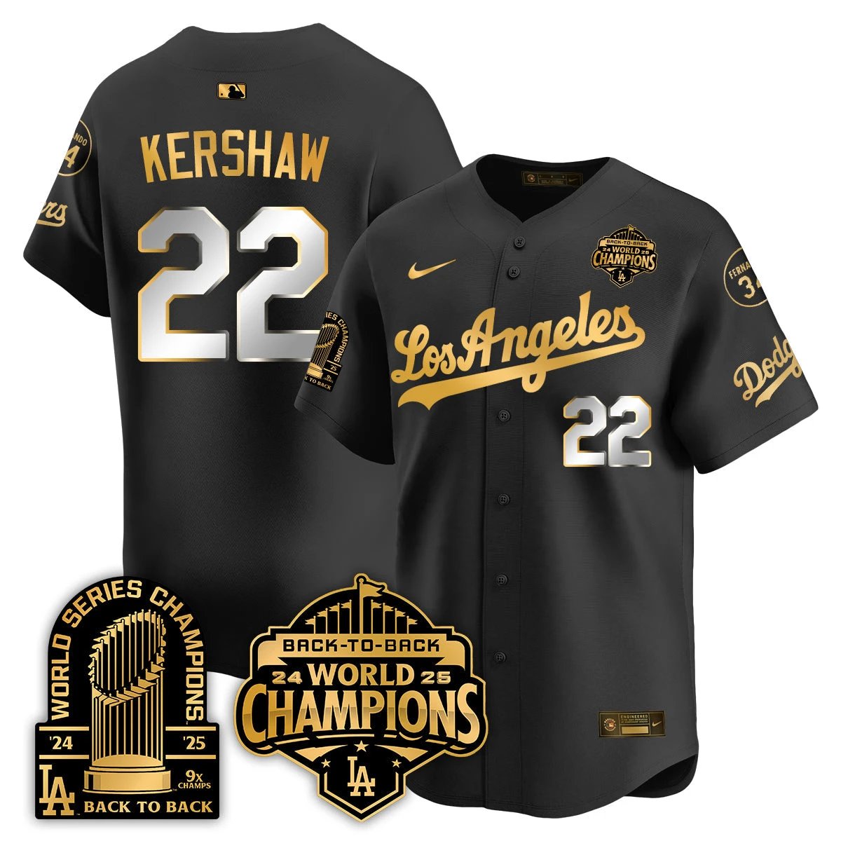 LAD Alternate Vapor Limited Jersey - 9x Champs - All Stitched by Los Angeles Dodgers