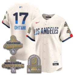 Los Angeles Dodgers Gold Collection Stadium Vapor Limited Jersey - Back to Back 9x Champs - All Stitched by Los Angeles Dodgers