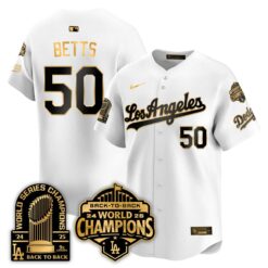 LAD Gold Collection Vapor Limited Jersey - 9x & B2B Champs - All Stitched by Los Angeles Dodgers