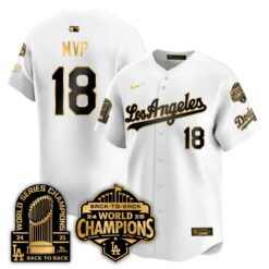 LAD Gold Collection Vapor Limited Jersey - 9x & B2B Champs - All Stitched by Los Angeles Dodgers