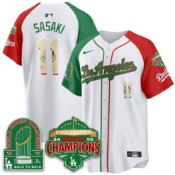 LAD Mexico Vapor Limited Jersey - 9x & B2B Champs - All Stitched by Los Angeles Dodgers