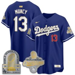 LAD Gold Collection Stadium Vapor Limited Jersey - 9x Champs - All Stitched by Los Angeles Dodgers