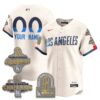 Los Angeles Dodgers Gold Collection Stadium Vapor Limited Custom Jersey - Back to Back 9x Champs - All Stitched by Los Angeles Dodgers