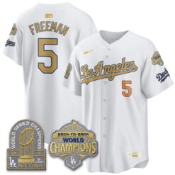 LAD Gold Collection Vapor Limited Jersey - 9x & B2B Champs - All Stitched by Los Angeles Dodgers