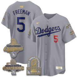 Los Angeles Dodgers Gold Collection Stadium Vapor Limited Jersey - Back to Back 9x Champs - All Stitched by Los Angeles Dodgers