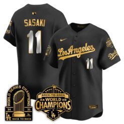 LAD Gold Collection Vapor Limited Jersey - 9x & B2B Champs - All Stitched by Los Angeles Dodgers