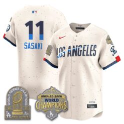 LAD Gold Collection Vapor Limited Jersey - 9x & B2B Champs - All Stitched by Los Angeles Dodgers