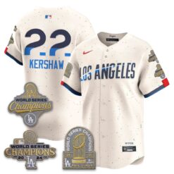 Los Angeles Dodgers Gold Collection Stadium Vapor Limited Jersey - Back to Back 9x Champs - All Stitched by Los Angeles Dodgers