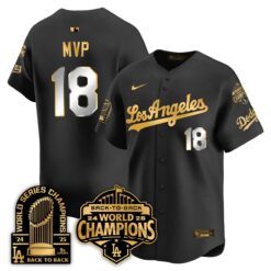 LAD Gold Collection Vapor Limited Jersey - 9x & B2B Champs - All Stitched by Los Angeles Dodgers