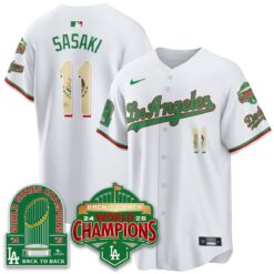 LAD Mexico Vapor Limited Jersey - 9x & B2B Champs - All Stitched by Los Angeles Dodgers