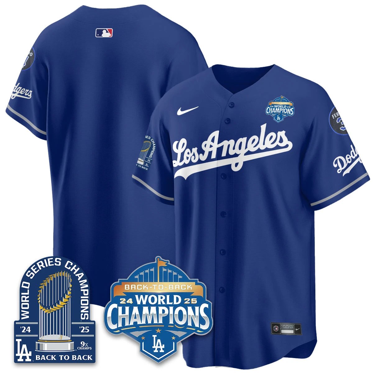 LAD Alternate Vapor Limited Jersey - 9x Champs - All Stitched by Los Angeles Dodgers