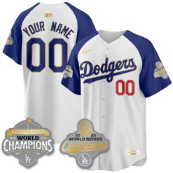 Custom LAD Gold Collection Stadium Vapor Limited Jersey - B2B Champs - All Stitched by Dodgers