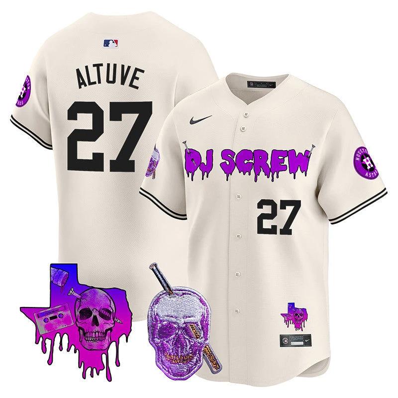 Astros DJ Screw Vapor Premier Limited Jersey - All Stitched by Houston Astros