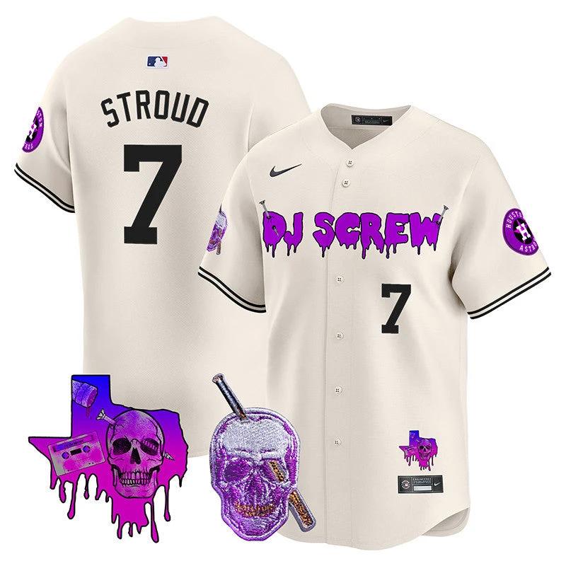 Astros DJ Screw Vapor Premier Limited Jersey - All Stitched by Houston Astros