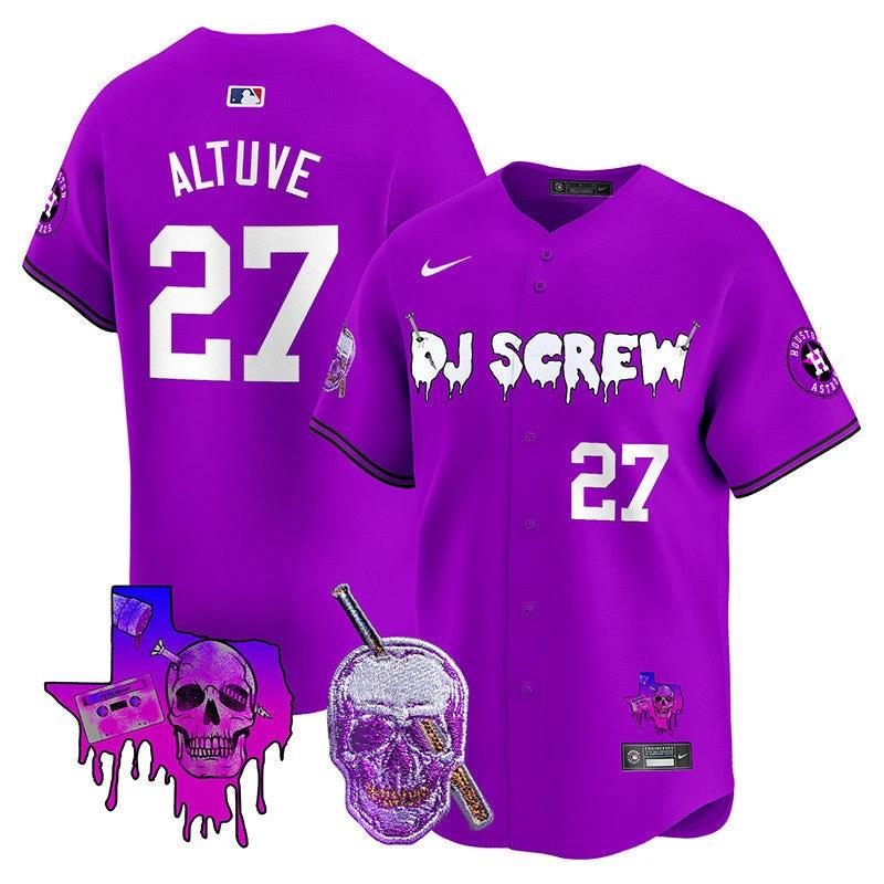 Astros DJ Screw Vapor Premier Limited Jersey - All Stitched by Houston Astros