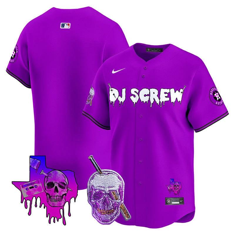 Astros DJ Screw Vapor Premier Limited Jersey - All Stitched by Houston Astros