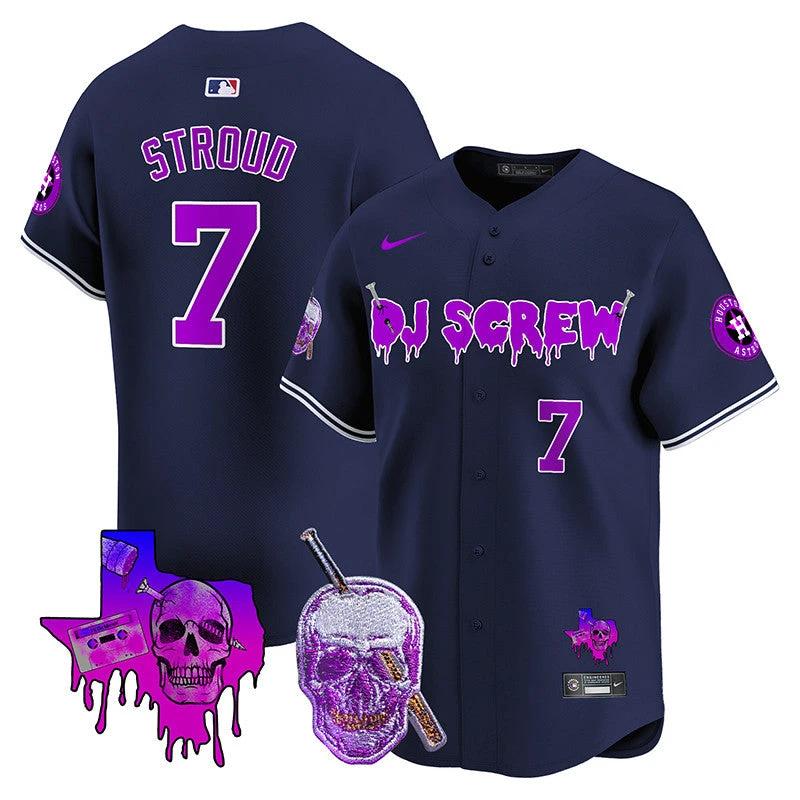 Astros DJ Screw Vapor Premier Limited Jersey - All Stitched by Houston Astros