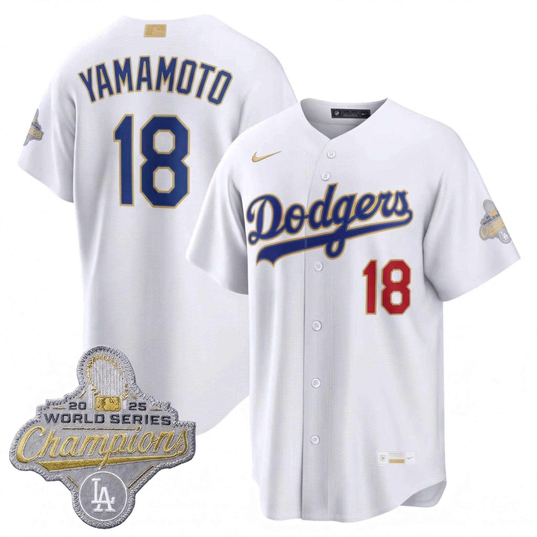 LAD 2026 Gold Collection Stadium Jersey - All Stitched by Los Angeles Dodgers