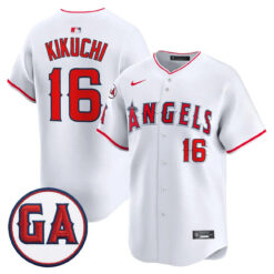 LAA 'Garret Anderson Tribute Patch' Vapor Premier Limited Jersey - All Stitched by Los Angeles Angels