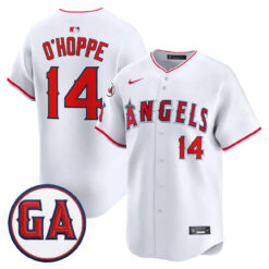 LAA 'Garret Anderson Tribute Patch' Vapor Premier Limited Jersey - All Stitched by Los Angeles Angels
