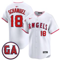 LAA 'Garret Anderson Tribute Patch' Vapor Premier Limited Jersey - All Stitched by Los Angeles Angels