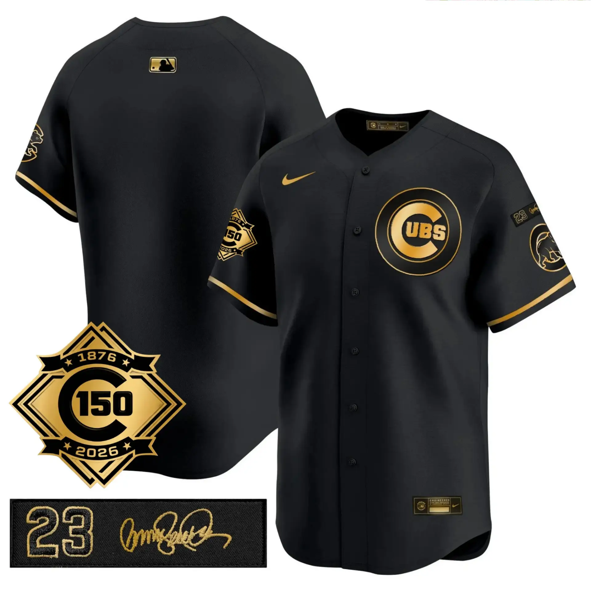 CHC Limited Jersey - 150th Anniversary & 'Ryno' Tribute Patch - All Stitched by Chicago Cubs