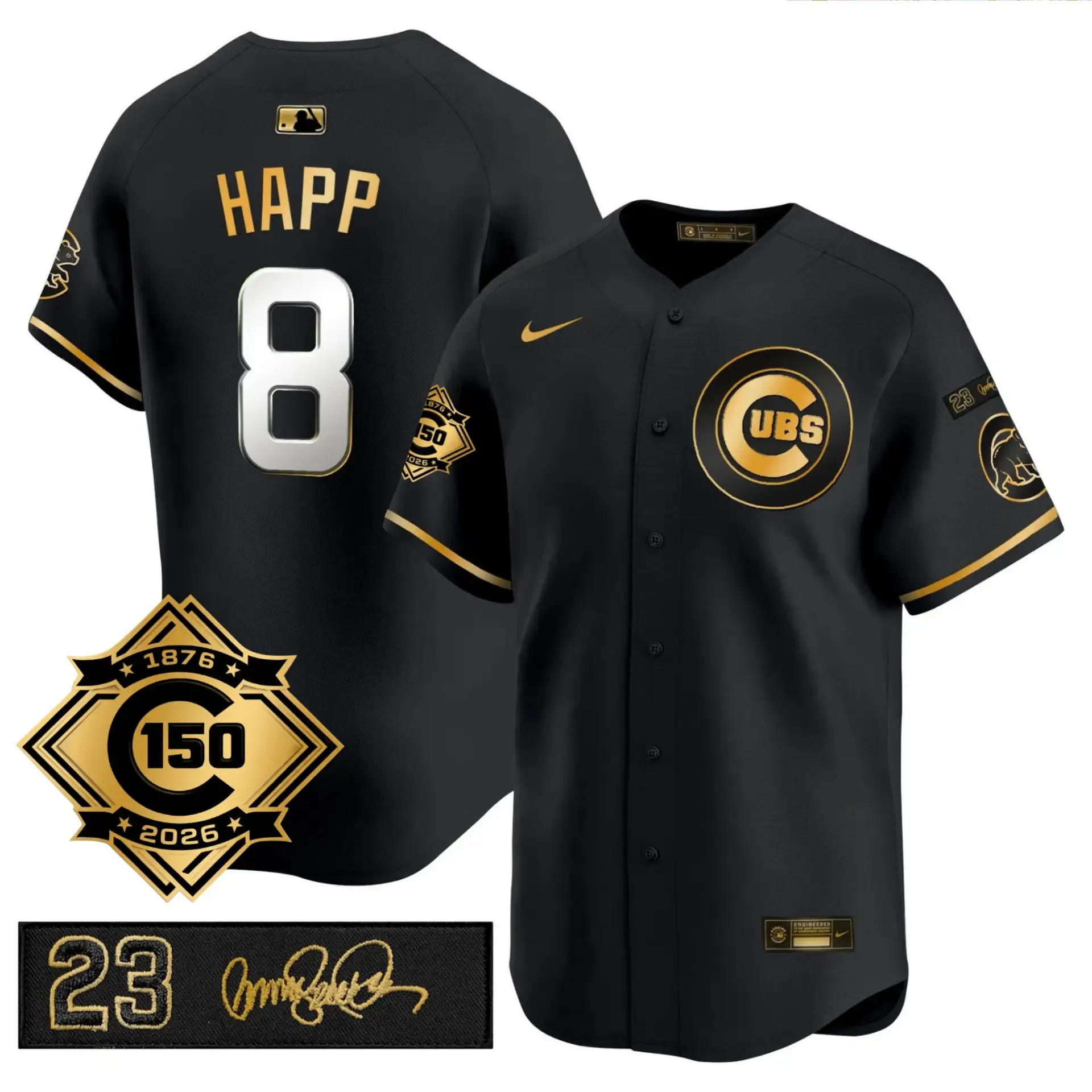 CHC Limited Jersey - 150th Anniversary & 'Ryno' Tribute Patch - All Stitched by Chicago Cubs