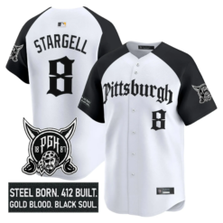 PIT 'Gothic Steel City Edition' Vapor Premier Limited Jersey - All Stitched by Pittsburgh Pirates
