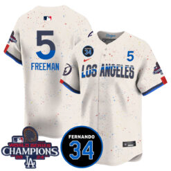 LA Dodgers - World Series Champions 2024/Fernando Valenzuela Memorial Jersey - All Stitched N1 by Los Angeles Dodgers